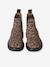 Leather boots with elasticated sides for girls beige 