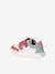 Leather trainers with hook and loop tape for babies set purple+set white 