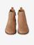 Leather Boots with Elastic, for Girls camel+gold+navy blue 