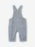 Dungarees and sherpa sweatshirt set for baby boys grey blue 