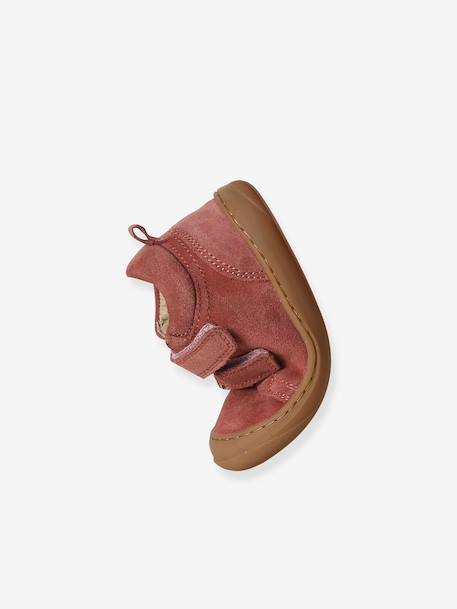 Soft Leather Ankle Boots for Babies, Designed for First Steps bronze+gold+mauve+old rose+printed beige+printed blue+printed green+printed pink+rose+rosy+set pink+turquoise 