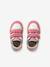 Leather trainers with hook and loop tape for babies set purple+set white 