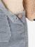 Dungarees and sherpa sweatshirt set for baby boys grey blue 