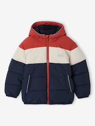 Boys-Coats & Jackets-Hooded puffer jacket for boys
