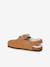 Mule slippers for girls brown 