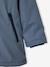 Raincoat with Hood & Sherpa Lining for Boys grey blue+night blue 