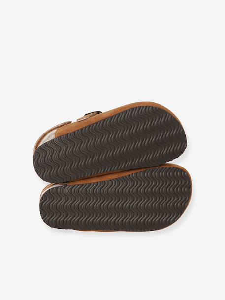 Mule slippers for girls brown 