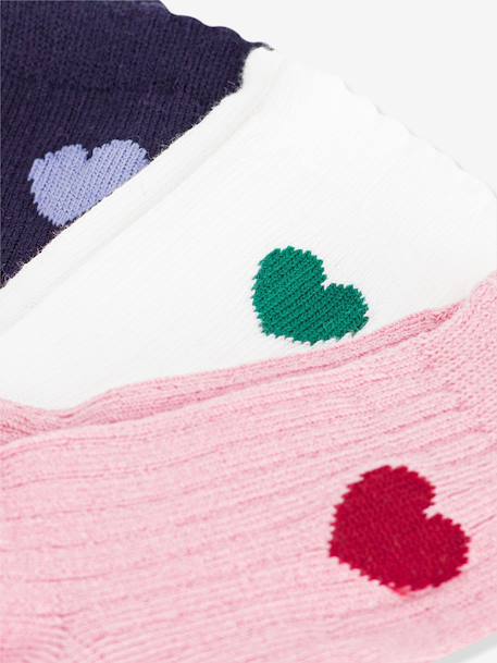 Pack of 3 heart socks PETIT BATEAU multicoloured 