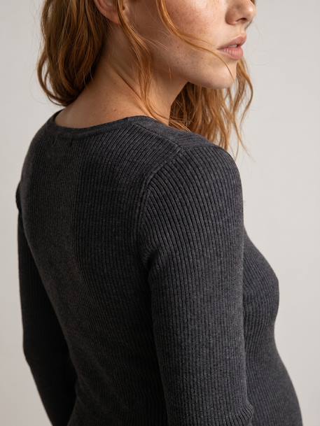Maternity and nursing dress anthracite 