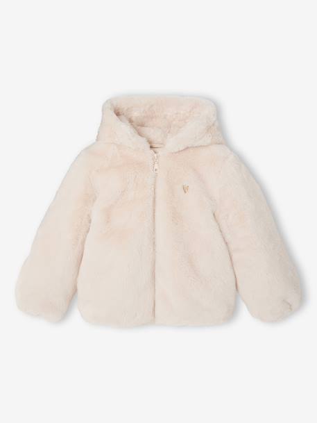 Short coat for girls ecru 