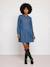 Maternity long-sleeved dress stone 