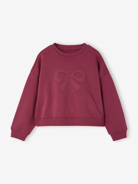 Sweatshirt and joggers set for girls plum 