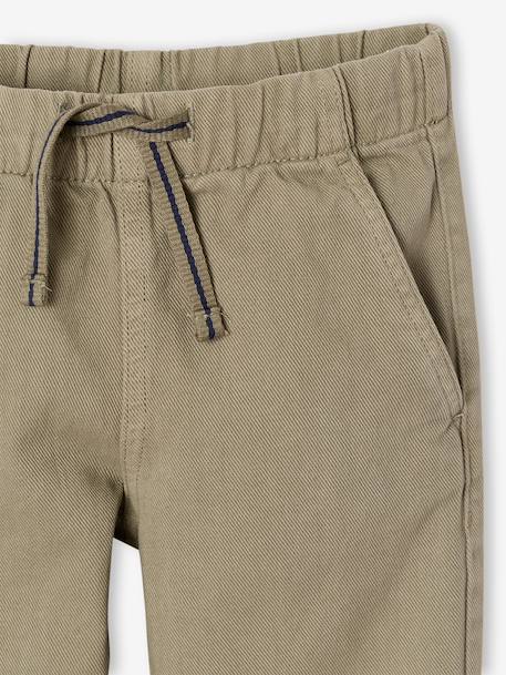 Easy-to-put-on fluid trousers for boys medium blue+night blue+sage green+terracotta 