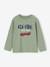 Flocked Long-Sleeved T-Shirt for Boys dusky pink+sage green 