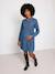 Maternity long-sleeved dress stone 