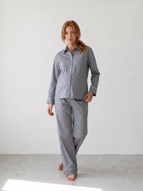 Maternity pyjamas and nursing sage green 