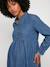 Maternity long-sleeved dress stone 