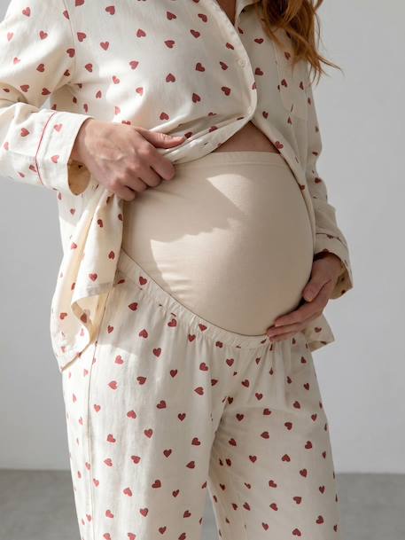 Maternity and nursing pyjamas ecru 