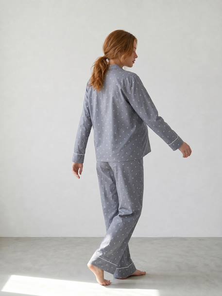 Maternity pyjamas and nursing sage green 