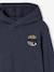 Hooded jumper for boys marl blue 
