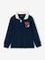 Long-sleeved polo shirt for boys navy blue 