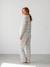 Maternity and nursing pyjamas dusky pink 