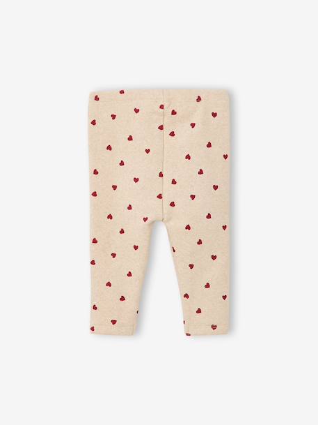 Leggings for baby girls marl beige 