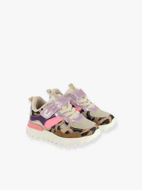 Joggy touch-fastening trainers SHOO POM blue+silver+violet 
