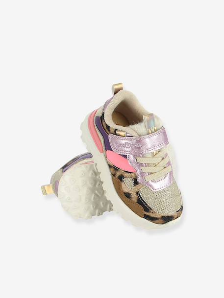 Joggy touch-fastening trainers SHOO POM blue+silver+violet 
