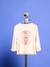 Long-sleeved T-shirt for girls ecru 