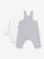 Dungarees and bodysuit set PETIT BATEAU white 