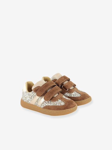 Yuzu Lo touch-fastening trainers SHOOPOM camel+navy blue 