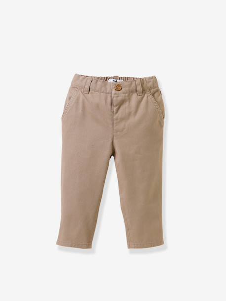 Twill trousers CYRILLUS brown 