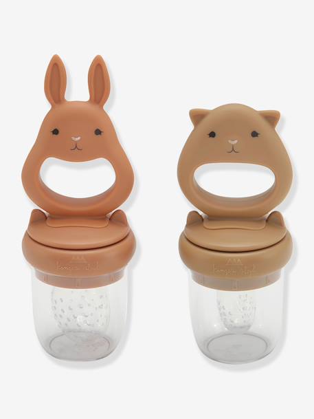 Pack of 2 baby food feeders KONGES beige 