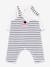 Dungarees and bodysuit set PETIT BATEAU white 