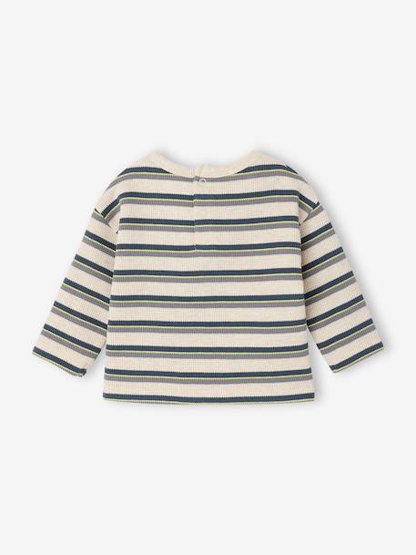 Long-sleeved T-shirt for baby boys marl beige 