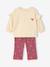 Sweatshirt and leggings set for baby girls raspberry pink 