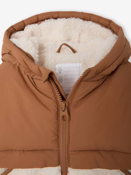 Puffer jacket with hat and mittens for baby boys hazel 