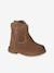 Baby first walker leather ankle boots brown 