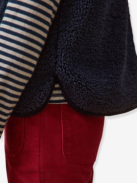 Sherpa gilet by CYRILLUS navy blue 