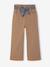 Wide-leg trousers for girls camel+rosy 