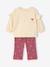 Sweatshirt and leggings set for baby girls raspberry pink 