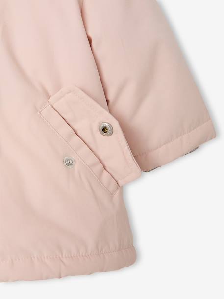 Parka + lightweight jacket 3-in-1 for babies olive+rosy 