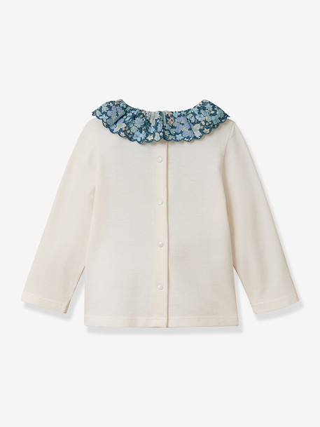Long-sleeved T-shirt with Liberty collar rose 