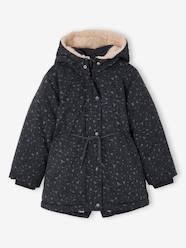 -Romantic Hooded Parka for Girls