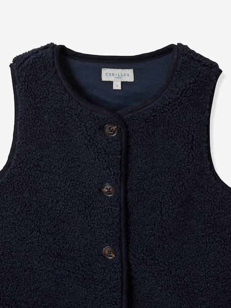 Sherpa gilet by CYRILLUS navy blue 