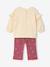 Sweatshirt and leggings set for baby girls raspberry pink 