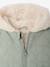 Puffer jacket with hat and mittens for baby girls sage green 
