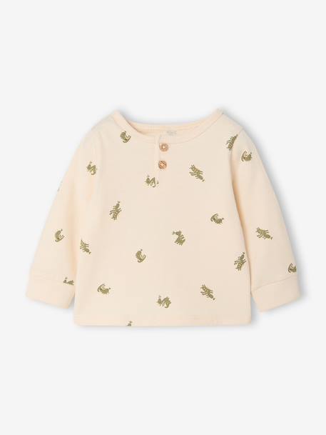 Long-sleeved T-shirt for baby boys vanilla 