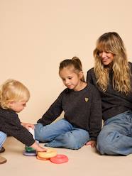 -Leopard Sweatshirt for Girls, Mother/Daughter Capsule Capsule, ENVIE DE FRAISE 